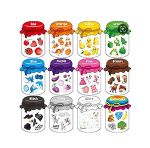 Jouets de tri de couleurs magnétiques 12 pièces 60 aimants de couleur pour enfants réfrigérateur éducatif tableau blanc pour bébés tout-petits - Product Image 1