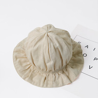 Gorro de Pescador para Bebé, Primavera Otoño, Estilo Princesa, Gorro Delgado para Recién Nacido, Cálido, de Fibra de Algodón, Protección Solar