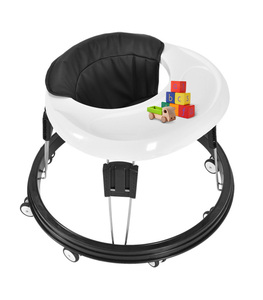 Chaise haute multifonctionnelle et trotteur <span class=keywords><strong>d</strong></span>'<span class=keywords><strong>occasion</strong></span> 4-en-1 avec roues, musique et jouets de dessin animé pour bébé - Product Image 1