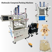 Machine de compression hydraulique à double station pour l'emballage sous vide de literie, oreillers et couettes, haute efficacité