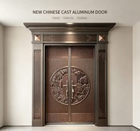 Porte d'entrée double en PVC sur mesure, style européen, porte de sécurité principale, porte d'entrée de luxe pour appartement