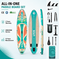 Planche de paddle gonflable Drop Stitch avec siège personnalisable, accessoires complets pour lacs, rivières, surf, qualité supérieure