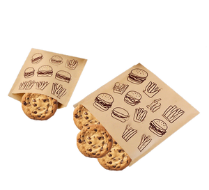 Emballages alimentaires en papier kraft biodégradable marron personnalisés, sacs à pretzels écologiques, poignée en corde de coton, résistants à la graisse - Product Image 4