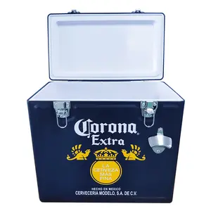 Hot Sale 25L Portable Vintage Extra Metal Beer Ice Cooler Box Buckets