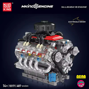 Mould King 10171 Motore V8 LSX454, Mattoncini Creativi, Giocattoli, Regalo di Natale per Bambini, Modello di Motore per Intrattenimento, <span class=keywords><strong>Blocchi</strong></span> da Costruzione - Product Image 2