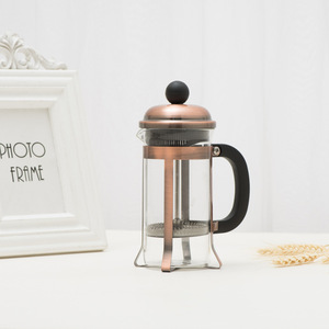 Factory Price Good Quality Eco-Friendly Copper French Press Coffee Maker Heat Resistant Glass French Press