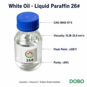 DOBO CAS 8042-47-5 Huile Minérale Huile Blanche <span class=keywords><strong>Paraffine</strong></span> <span class=keywords><strong>Liquide</strong></span> 26 #   Agent auxiliaire en plastique de qualité industrielle pour le caoutchouc cosmétique - Product Image 2