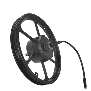 มอเตอร์ฮับเกียร์ไร้แปรงถ่านขนาด 14 16 นิ้ว 36V 48V 350W สำหรับจักรยานไฟฟ้า ล้อหลัง - Product Image 1