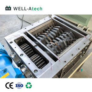 Small Industrial Twin Shaft Shredder for Fabric, <strong>Rubber</strong> &amp; Foam | Factory Direct Sale - Product Image 3