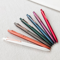 Pulpen Gel Klik dengan Logo Custom, Warna Matte Multi, Pulpen Promosi untuk Pameran, Hadiah Pemasaran, Grosir