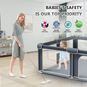 Corralito para Bebés con Puerta, Tapete Antideslizante y Parachoques de Seguridad, Corralito Plegable para Interiores para Bebés y Niños Pequeños, para Practicar Gatear y Caminar - Product Image 3