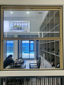 Tùy Chỉnh Hiện Đại Duy Nhất Treo Nhôm Hợp Kim Cửa Sổ Louvre Rèm Thép Không Gỉ Màn Hình Cho Nhà Bếp Thông Gió Trượt Thiết Kế - Product Image 3