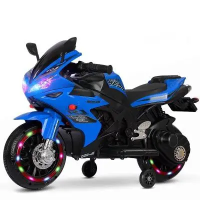 Atacado Dual-Drive Motocicleta Elétrica para Crianças Manualmente Turned Handle com Luzes Cool Ride-On Carros Toy Motorcycles