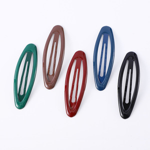 Pince à cheveux ovale 12 cm en métal, pince BB pour usage quotidien, unisexe - Product Image 2