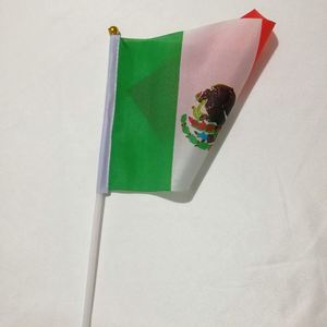 Banderas de Mano Ajustables Antiarrugas con Logotipo Personalizado QM, 14*21cm, Poliéster, Símbolo Nacional para Ceremonias y Celebraciones - Product Image 5