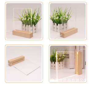 Folha de acrílico branca de <span class=keywords><strong>led</strong></span>, borracha criativa de <span class=keywords><strong>led</strong></span> com luz noturna 3d faça você mesmo - Product Image 4