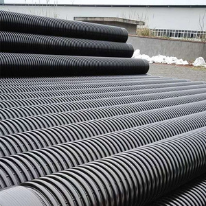 ท่อระบายน้ําลูกฟูกผนังสองชั้นระบบระบายน้ําใต้ดิน HDPE DN800mm ลูกฟูก - Product Image 5