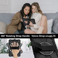 Étui antichoc Armor pour Huawei MatePad SE 11 2024 avec support rotatif à 360°, dragonne et bandoulière, bicolore OEM ODM