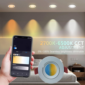 <span class=keywords><strong>Spot</strong></span> de <span class=keywords><strong>plafond</strong></span> CCT 2700K-6000K RGB RGBW 24V Cri90 LED encastré DMX Zigbee Casambi Tuya Wifi Smart Benory Lighting - Product Image 4