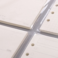 Feuilles Mobiles de Rechange A5 A6 Lignées 6 Trous, Papier Vierge Rechargeable pour Carnets et Journaux