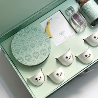 Coffrets Cadeaux Personnalisés Ramadan pour Chocolats et Pâtisseries, Organisateur à Pompons, Emballage de Luxe pour Desserts, Tasses à Café et Mugs en Céramique