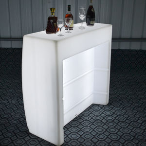 أثاث بلاستيكي للنادي الليلي Led قهوة مع دلو ثلج تصميم تجاري حديث بسعر المصنع مكعب - Product Image 1