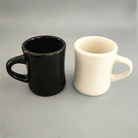 Tasses à café Vintage en céramique blanche, tasses à café pour Restaurant