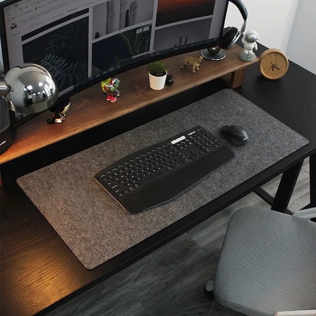 Large Wool Felt Office Computer Anti Slip Desk Mat Table Keyboard Custom Size and Logo Mouse Pad Wholesale Heat Insulation