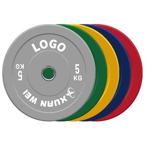 Thiết bị tập thể dục phòng tập thể dục biểu tượng tùy chỉnh trọng lượng 5-25kg có thể điều chỉnh Bumper tấm tạ - Product Image 6