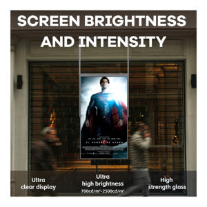 43 55 Inch Single Side Hanging Shop <b>Window</b> <b>Screen</b> LCD Advertising <b>Screen</b> for Shopping Mall Digital Signage - Product Image 5