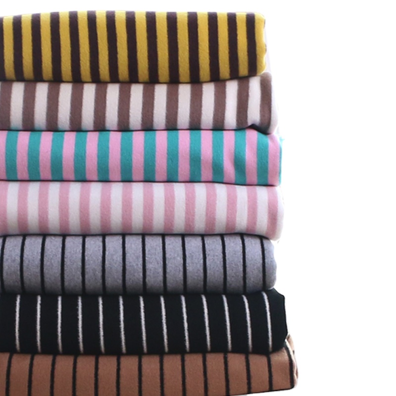 Australian velvet dyed striped skin-friendly wool knit DIY handmade baby clothes fabric