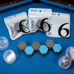 <span class=keywords><strong>Craie</strong></span> de billard hexagonale QK-04 KAMUI ROKU, huileuse/neutre, professionnelle pour joueurs professionnels, pour billard 9 boules et snooker. - Product Image 3