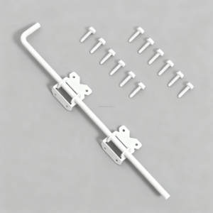 Boulon <span class=keywords><strong>de</strong></span> suspension <span class=keywords><strong>de</strong></span> canne en acier inoxydable SS304 blanc/noir, robuste, 36 pouces, en stock aux États-Unis - Product Image 1