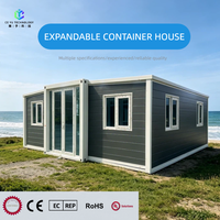 Casa Contenedor Expandible de Doble Ala, Aislada Térmicamente e Insonorizada, Prefabricada y Resistente para Alojamiento en Proyectos al Aire Libre