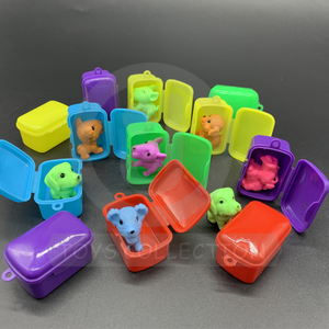Jouets promotionnels écologiques en PVC, boîtes en plastique avec figurines d'animaux, design mignon, certifiés EN71, unisexe, pour capsules de 2 pouces - Product Image 4
