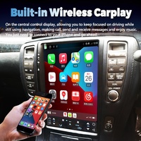 Autoradio Stéréo Écran Tesla IPS 12,8'' DSP pour Tableau de Bord, Lecteur Multimédia Android 13 GPS avec Aide au Recul pour Crown S180 2003-2008 Droit