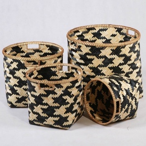 Wholesaler Eco friendly Nice Bamboo Woven Storage Baskets ODM From Vietnam Bamboo storage baskets - Product Image 2
