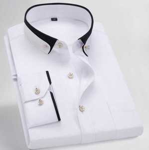 Kemeja Kasual Pria Musim Panas 2026 Ramah Lingkungan, Bernapas, Anti Kusut, Kerah V, Slim Fit, Tanpa Setrika, Bahan <span class=keywords><strong>Stretch</strong></span>, Ukuran 6XL - Product Image 5