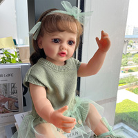 55cm réaliste Betty Reborn bébé poupée fille Silicone souple cheveux longs réaliste princesse enfant en bas âge Bebe Reborn