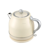 Vente chaude Style rétro grande capacité bouilloire électrique 1.8L en acier inoxydable bouilloire à eau chaude pour un usage domestique couleur peinte