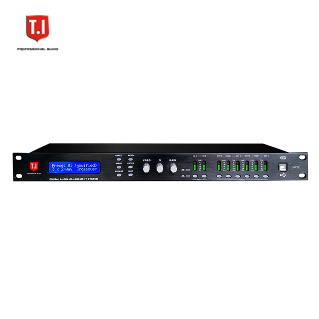 T.I Pro Audio Factory Wholesale 9 Segment Input 8 Segment Output Driver Rack Pa2 Digital Audio Processor