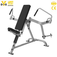 HUANYU HY64 Çelik Ticari Spor Salonu Ekipmanı Güç Antrenmanı Plakalı Oturmalı Omuz Presi Eğimli Göğüs Pec Fly Makinesi