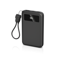 10000mAh Schnellladende Powerbank mit Integriertem Typ-C-Kabel Digitale Prozentsanzeige Flugfreundliches Tragbares Ladegerät mit Individuellem Logo