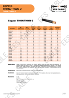 EES CABLE Câble d'alimentation Thwn-2 cuivre torsadé XLPE isolé 2 AWG 600V pour usage commercial et industriel