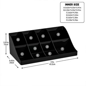 Organisateur de rangement pour dosettes de café avec porte-gobelets et plateau à condiments pour comptoir de cuisine - Product Image 4