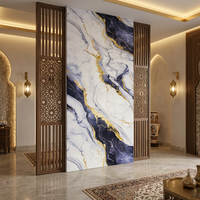 Panneau mural en PVC imitation marbre, imperméable, ignifuge, insonorisant, décoratif pour la maison, le commerce et les lieux de divertissement, feuille de marbre UV