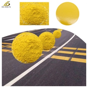 HUA QUN Factory Supply Yellow White Strong Adhesion Thermoplastic Road Marking <b>Paint</b> Hot Melt Road Marking Powder <b>Paint</b> - Product Image 2