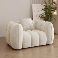 Canapé-lit en forme de citrouille à une place, nouveau style, en gros, avec rembourrage en éponge et tissu pour salons, appartements et hôtels