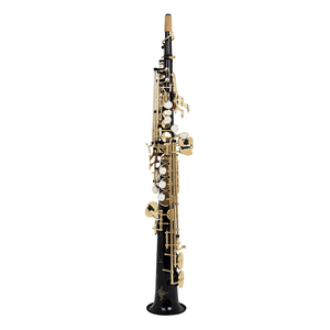 SLADE Saxophone Soprano Droit Professionnel Noir avec Clés Dorées - Product Image 5