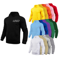 Vente en gros 100% coton polaire pull hommes décontracté Streetwear à capuche avec Logo personnalisé automne tricoté sweats à capuche col